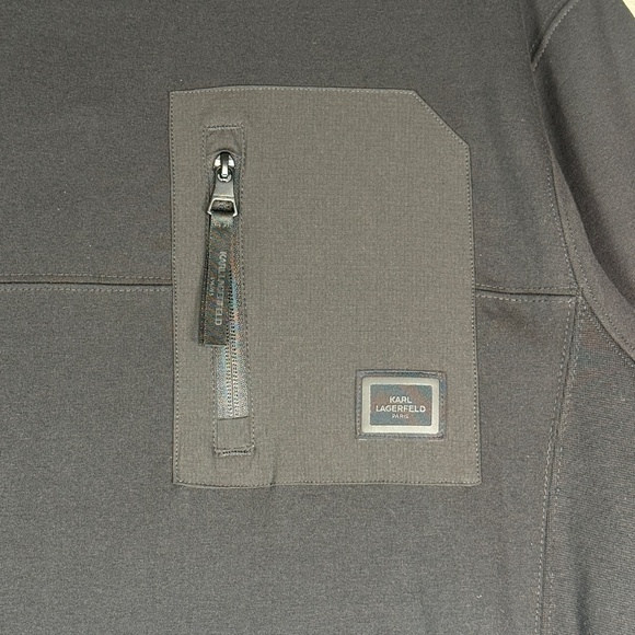 KARL LAGERFELD® PARIS  |  BLACK HOODED SWEATER  |  NEW w/ TAGS  |  MEN-L  | - Picture 3 of 16